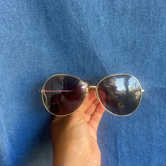 Karen Walker Gold Frame Sunglasses - Picture 1 of 3